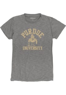 Purdue Boilermakers Slub Design Short Sleeve T-Shirt - Charcoal