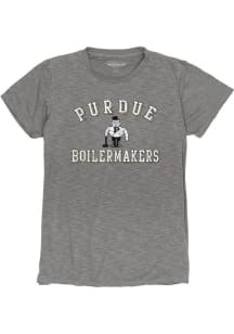 Purdue Boilermakers Slub Short Sleeve T-Shirt - Charcoal