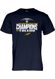 Toledo Rockets Navy Blue 2024 MAC Basketball Champions Short Sleeve T Shirt