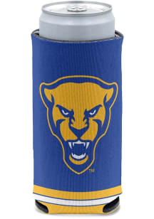 Blue Pitt Panthers Striped Primary Logo Slim Coolie