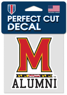 Maryland Terrapins Red  4x4 Alumni Decal