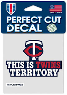 Minnesota Twins 4x4 Slogan Auto Decal - Blue