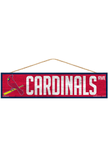 St Louis Cardinals 4x17 Avenue Wood Sign