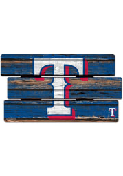 Texas Rangers 14x25 Painted Fence Wood Sign