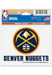 Denver Nuggets 3x4 Logo Multi Use Auto Decal - Blue