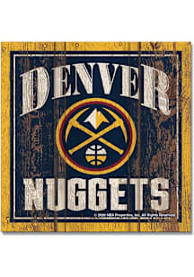 Denver Nuggets 3x3 Wood Magnet