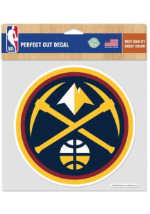 Denver Nuggets 8x8 Logo Perfect Cut Auto Decal - Blue
