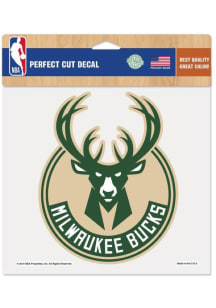Milwaukee Bucks 8x8 Logo Perfect Cut Auto Decal - Green