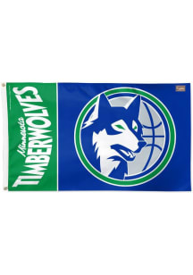 Minnesota Timberwolves Retro 3x5 Blue Silk Screen Grommet Flag