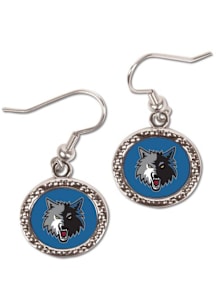 Minnesota Timberwolves Hammered Dangle Womens Earrings