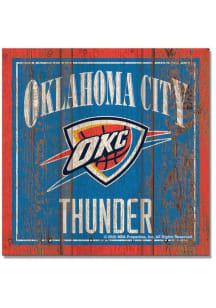 Oklahoma City Thunder 3x3 Wood Magnet