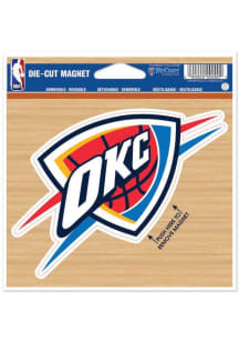 Oklahoma City Thunder 4.5x6  Die Cut Magnet