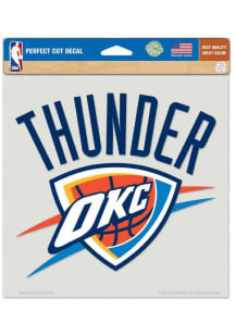 Oklahoma City Thunder 8x8 Logo Perfect Cut Auto Decal - Blue