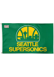 Oklahoma City Thunder Retro 3x5 Silk Screen Grommet Flag - Blue