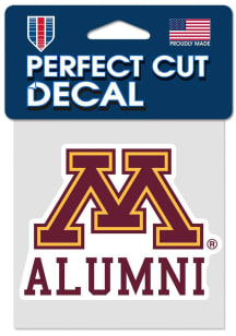 Minnesota Golden Gophers Maroon  4x4 Alumni Decal