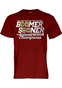 Oklahoma Sooners Crimson 2024 WCWS Repeat Champs Short Sleeve T Shirt