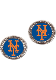 New York Mets Hammered Post Womens Earrings