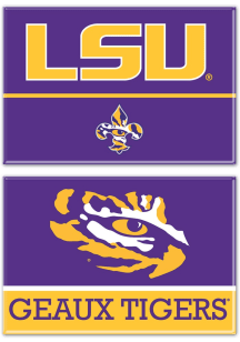 LSU Tigers 2pk Rectangle Magnet