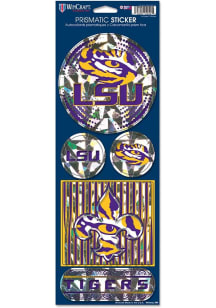 LSU Tigers 4x11 Prismatic Stickers