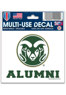 Colorado State Rams 3x4 Alumni Auto Decal - Green
