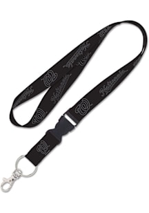 Washington Nationals Black Lanyard - Black