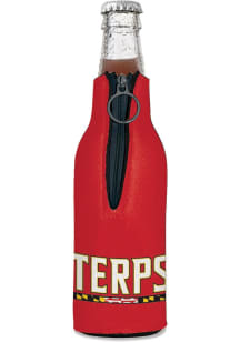 Red Maryland Terrapins 2-Sided Bottle Coolie