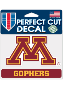 Minnesota Golden Gophers Maroon  4.5x5 Team Name Decal