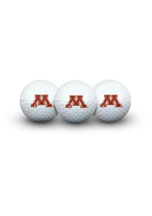 Maroon Minnesota Golden Gophers 3pk Golf Balls