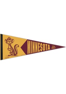 Maroon Minnesota Golden Gophers 12x30 Vault Logo Pennant