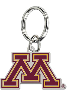 Maroon Minnesota Golden Gophers Logo Keychain