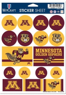 Maroon Minnesota Golden Gophers 5x7 Stickers