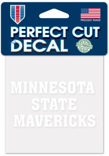 Minnesota State Mankato Mavericks 4x4 Auto Decal - Purple