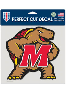 Maryland Terrapins Red  8x8 Colored Decal