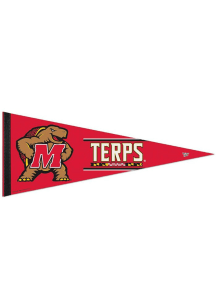 Red Maryland Terrapins Premium Team Pennant