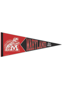 Red Maryland Terrapins Premium Vault Pennant