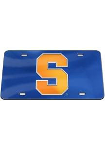 Syracuse Orange Metallic Car Accessory License Plate