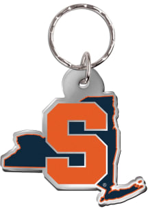Syracuse Orange State Shape Keychain