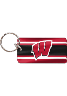 Wisconsin Badgers Stripe Keychain