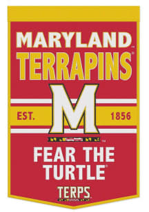 Red Maryland Terrapins 24x38 Primary Banner