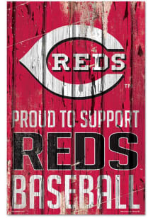 Cincinnati Reds 11x17 Proud Supporter Sign