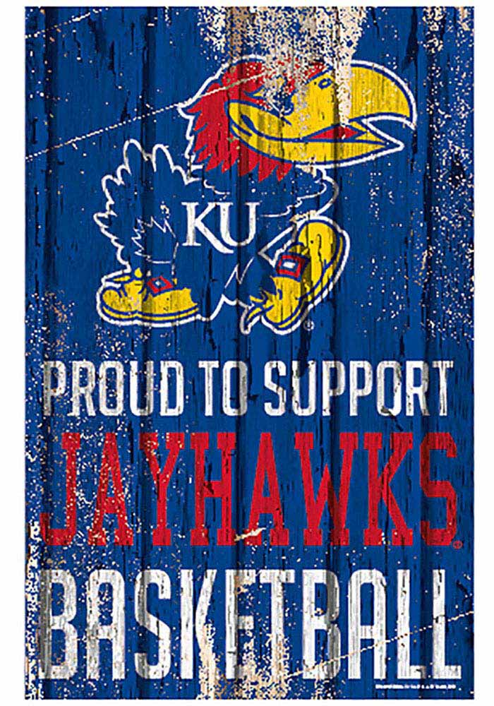 Kansas Jayhawks 11x17 Proud Supporter Sign