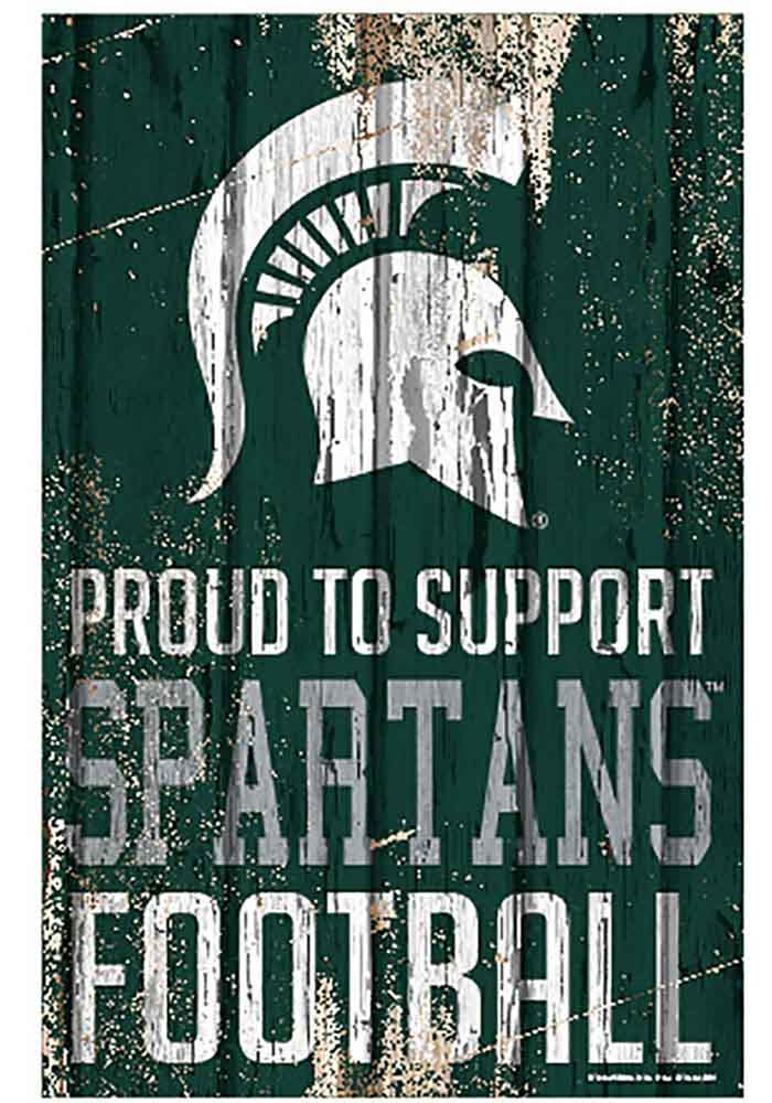Michigan State Spartans 11x17 Proud Supporter Sign