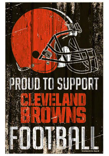 Cleveland Browns 11x17 Proud Supporter Sign
