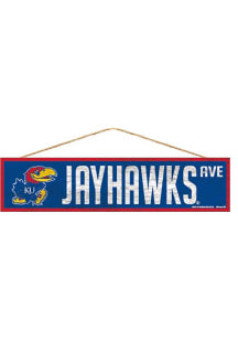 Kansas Jayhawks 4x17 Avenue Sign
