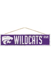 K-State Wildcats 4x17 Avenue Wood Sign