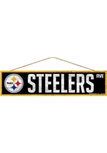 Pittsburgh Steelers 4x17 Avenue Wood Sign