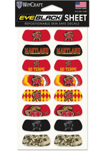 Red Maryland Terrapins 8pk Eye Black Face Tattoo