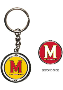 Red Maryland Terrapins Spinner Keychain