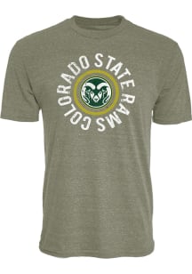 Colorado State Rams Green Advantage Short Sleeve Fashion T Shirt