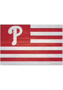 Philadelphia Phillies Americana Sign - Red